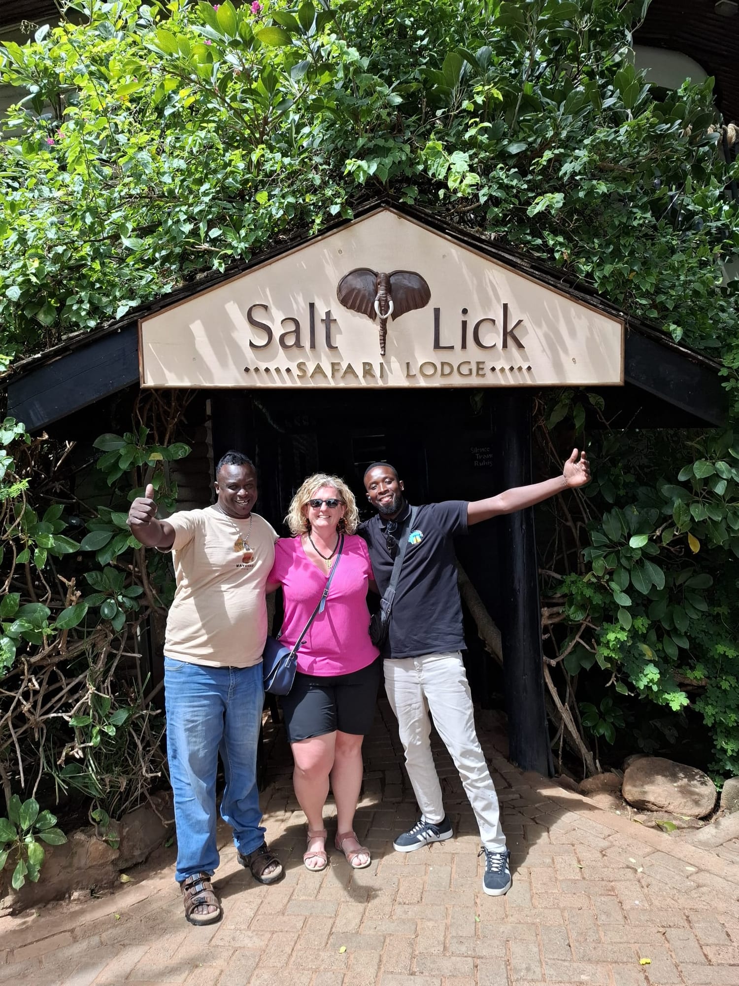 Guests at Salt Lick Safari Lodge, Tsavo